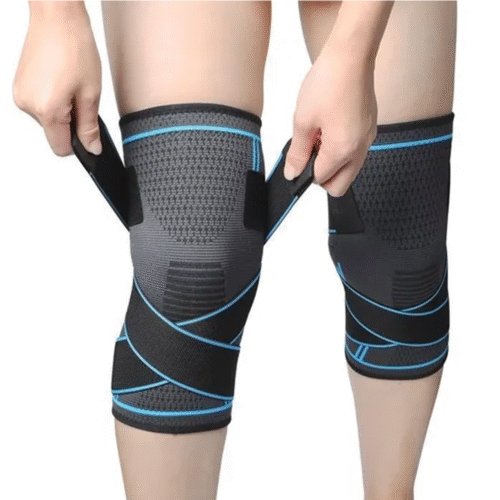 Genouillère Sport - Élastique Réglable - Compression - Unisexe - 48-55CM - Multisport