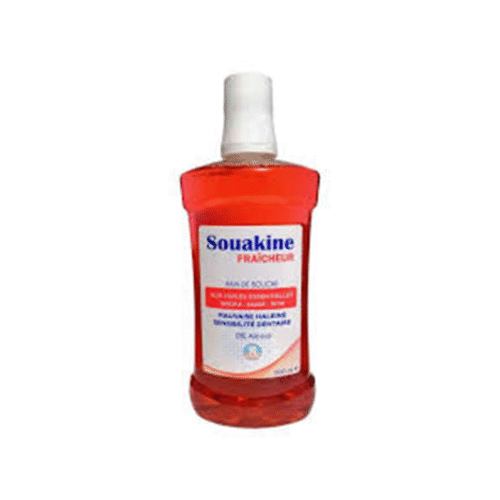 DERMO SOIN SOUAKINE FLUORE BAIN DE BOUCHE 500 ML
