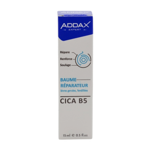 Addax Cica B5 Baume Réparateur Lèvres Gercées Fendillées 15ml